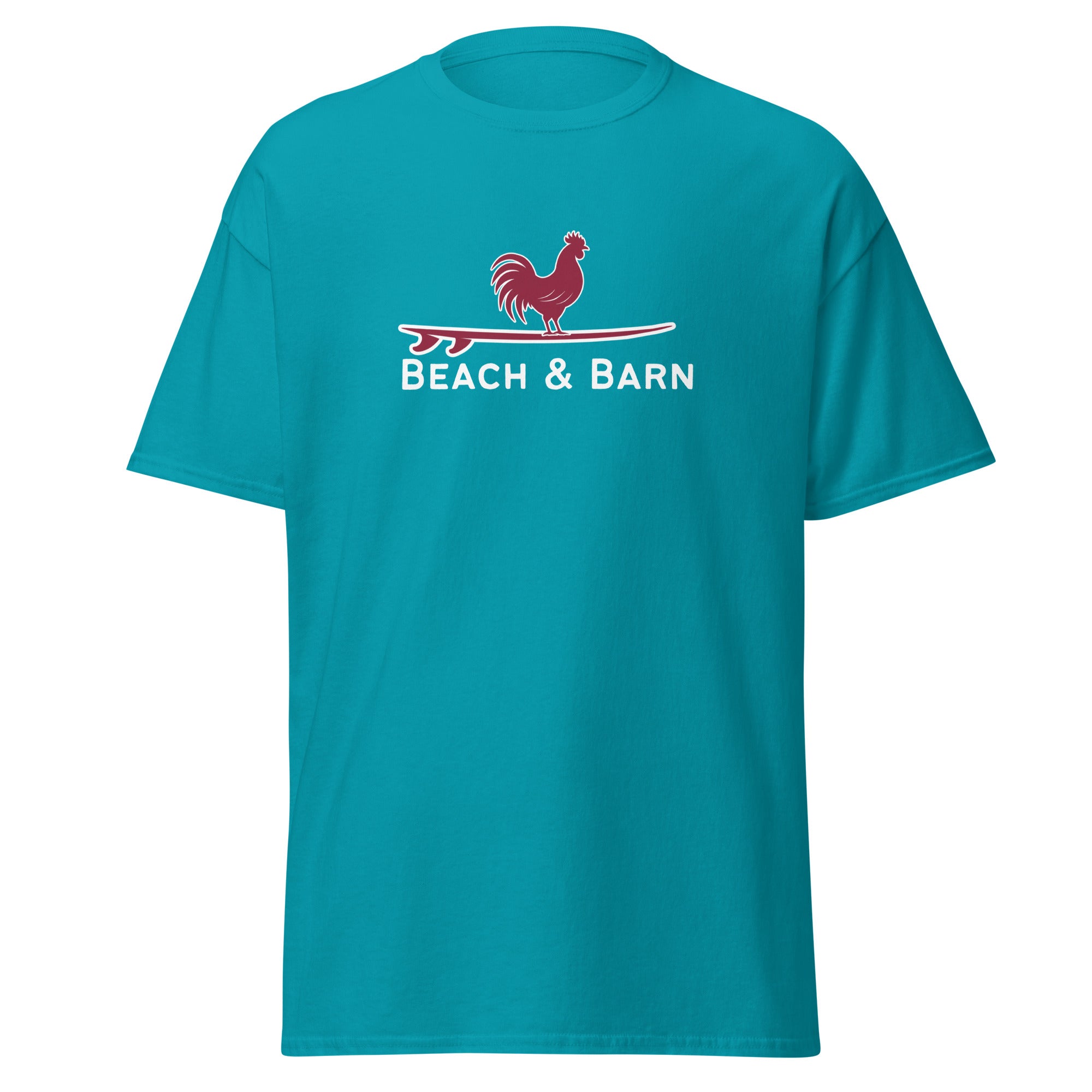 Beach & Barn Tee Surfing Chicken Men's T-Shirt