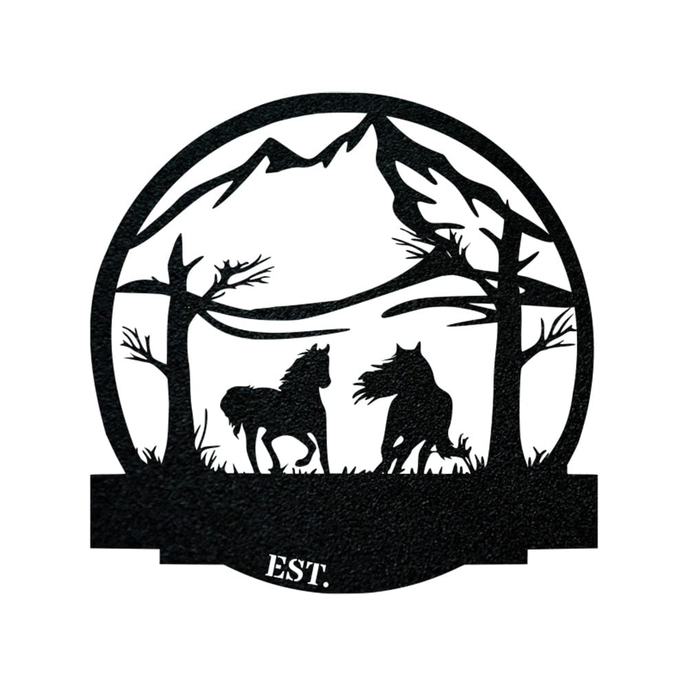 Wild Horses Monogram