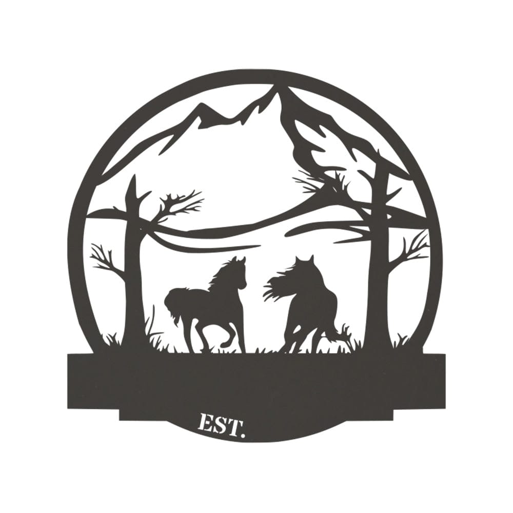 Wild Horses Monogram