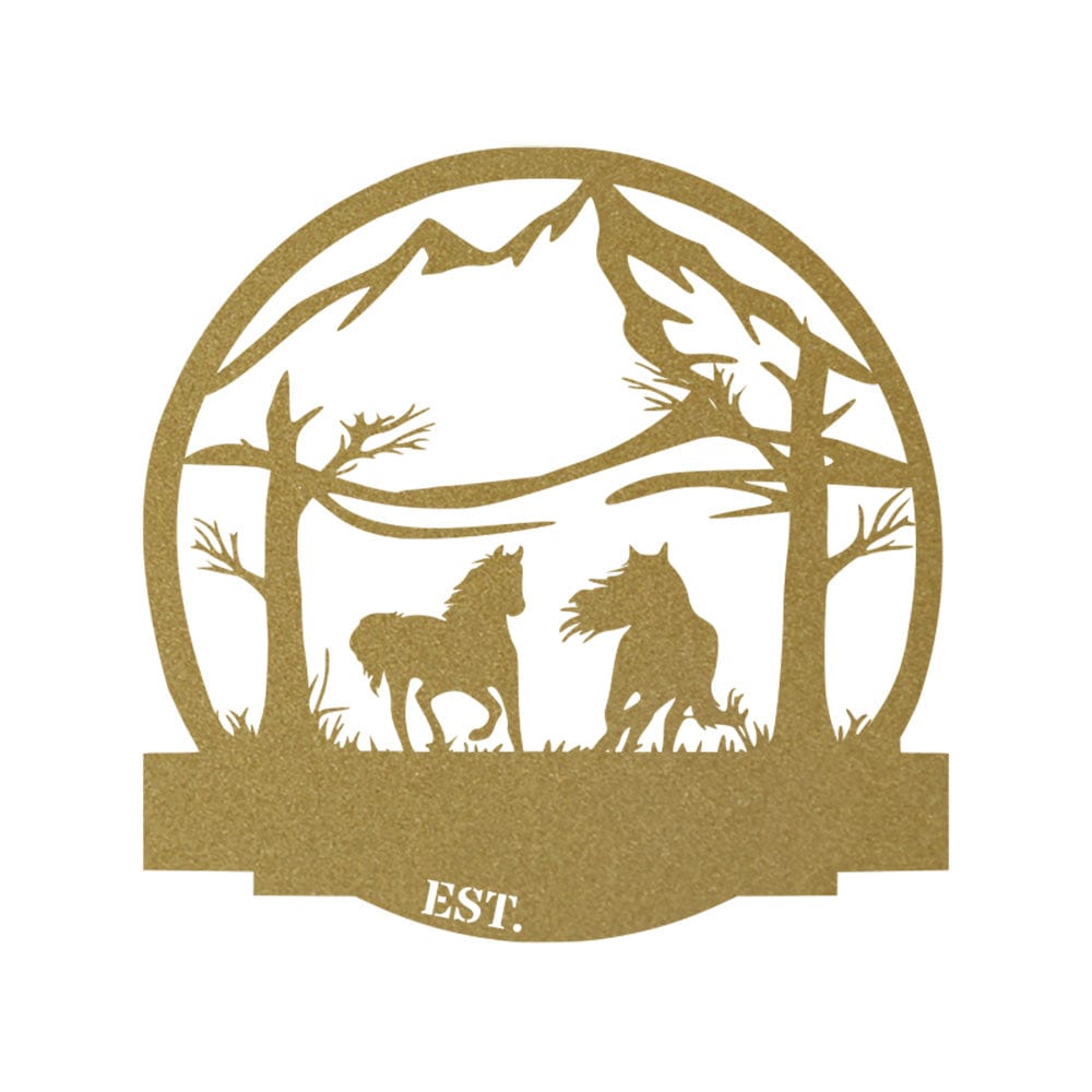 Wild Horses Monogram