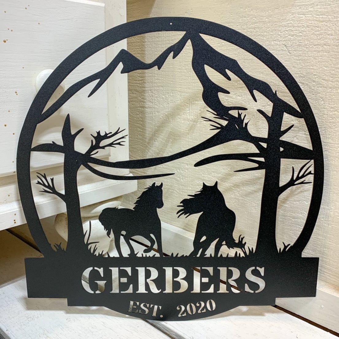 Wild Horses Monogram