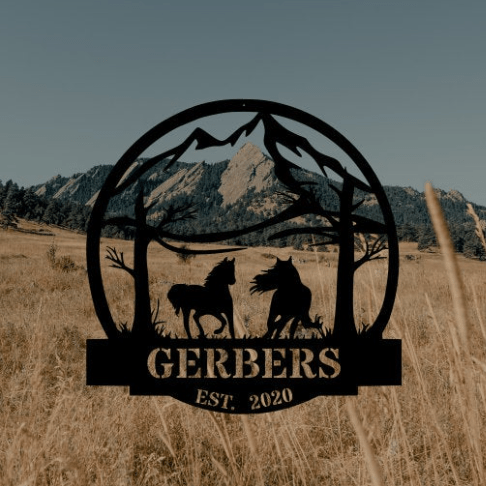 Wild Horses Monogram