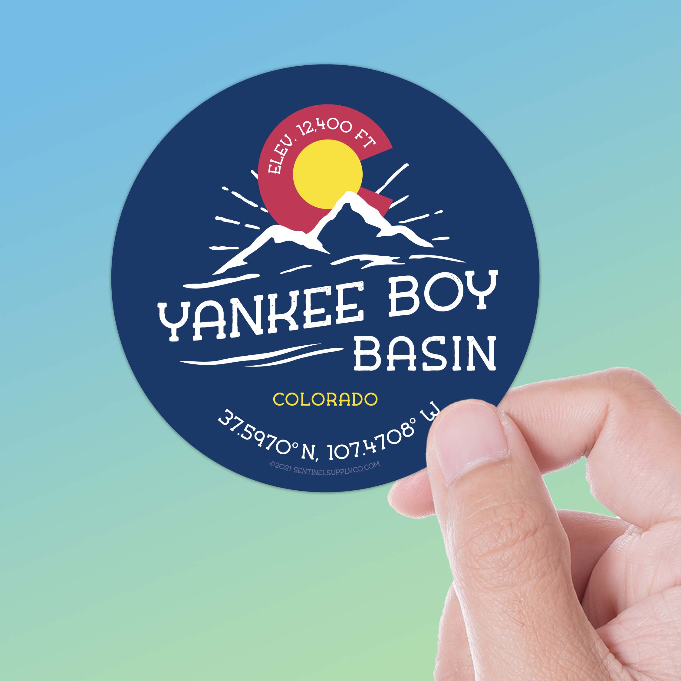 Yankee Boy Basin Colorado Stickers